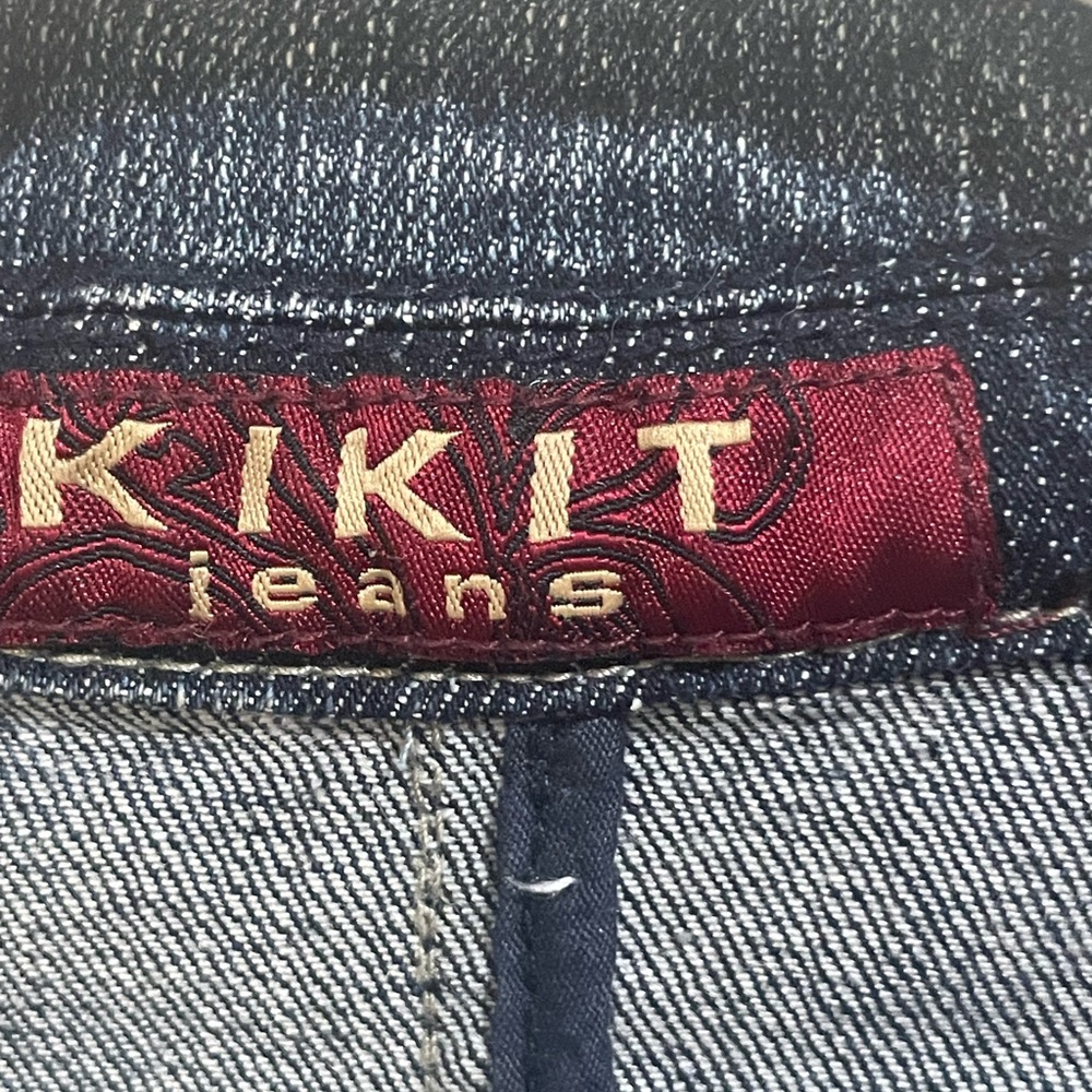 Vintage KitKit 70’s Jeweled button Jean Jacket size Large - Picture 8 of 11